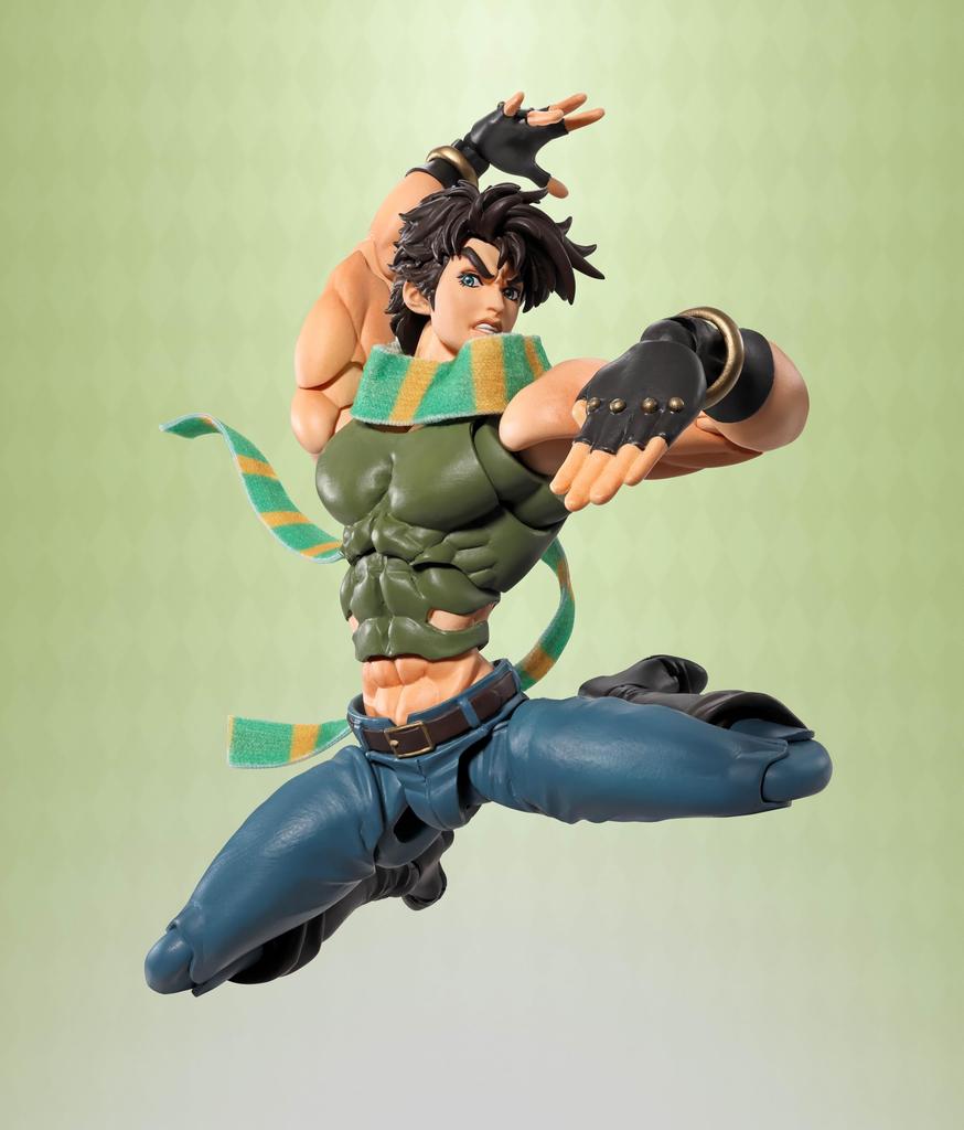 TAMASHII NATIONS Bizarre Adventure Joseph ca. und Actionfigur S.H.Figuarts JoJo's Adventure Joestar, 172mm, PVC, ABS, Stoff,