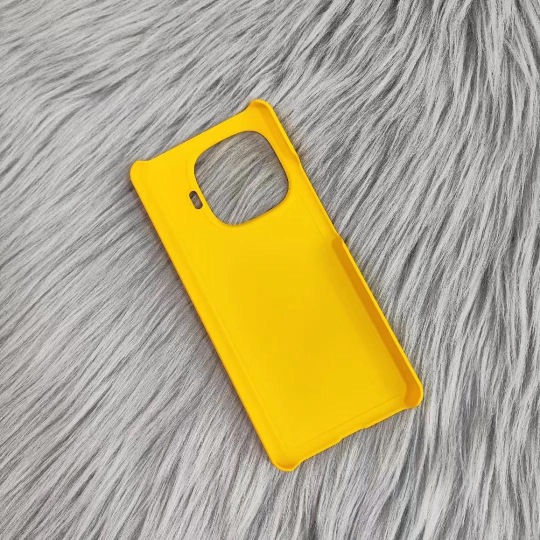 Простой ультратонкий матовый жесткий чехол для телефона Vivo IQOO Z9 6.78 , Z9X 6.72 , Z9 Turbo 6.78 , чехол для ПК с защитой от отпечатков пальцев For VIVO IQOO Z9 жёлтый