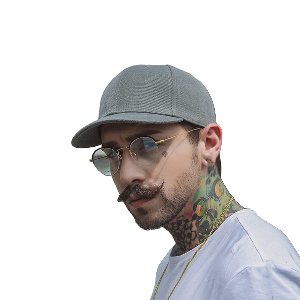 

Croogo Однотонная бейсболка из хлопкового твила с коротким козырьком для мужчин, толстовка, (G-CRT0-Серый)