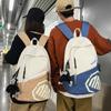 Backpack Men's Simple Large Capacity Backpack Fashion Commuter Travel Bag High School Student School Bag Women's Trendy Fashion