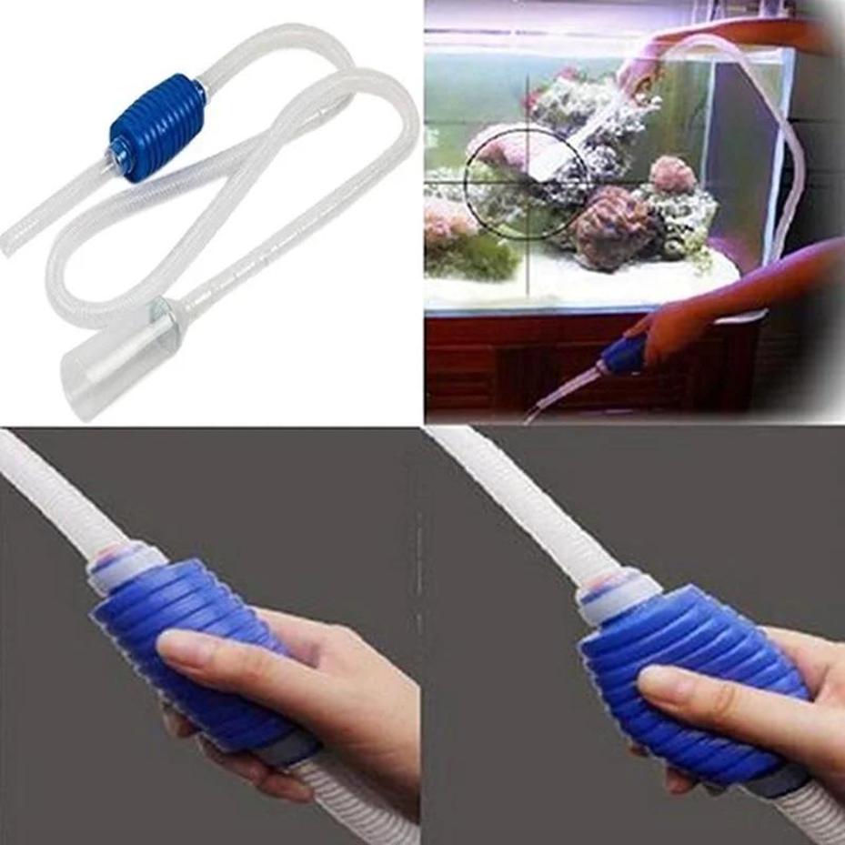 1 Stück Aquariumreiniger Wartung Kiesabsauger Wasserwechselpumpe Filter zum Wasserwechsel im Aquarium-Behälter