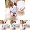 Plush Dog Keychain Backpack Charm With Scarf Soft Stuffed Toy Gift For Kids Teens