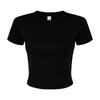 Bella + Canvas Kvinner/damer Micro-Rib Crop Top