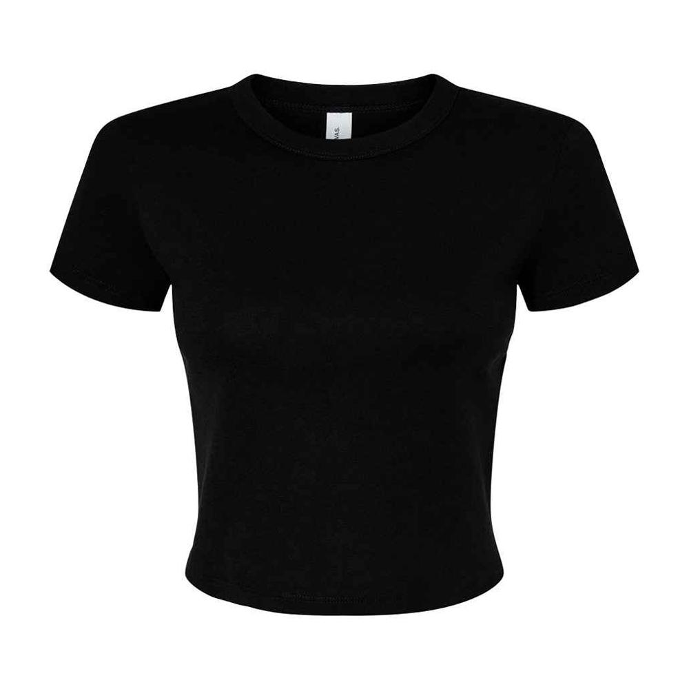 Bella + Canvas Kvinner/damer Micro-Rib Crop Top