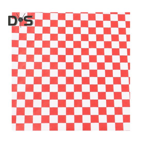 50 Stück Sandwichverpackungen, fettabweisendes Feinkostpapier für Lebensmittel, klassische karierte Korbeinlagen, Sandwichverpackungspapier für Burger, Grillabende, Partys