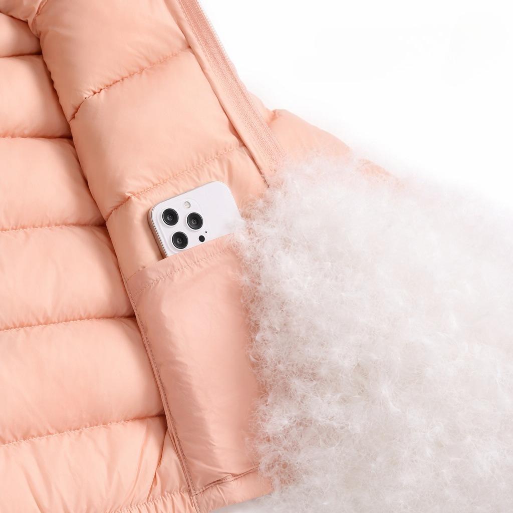 Children's Puff Style down Jacket White Duck down Coat for Boys And Girls Winter Thick Warm Waterproof Trendy Kids' Out