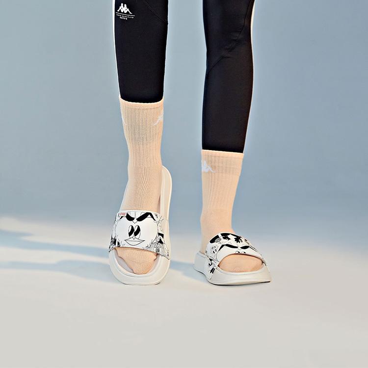 Kappa Lala Company Serie Giocatore Sandali a Ciabatta Comodi con Suola in Gomma Calzature Unisex Bianco K0BX5LT10D-012