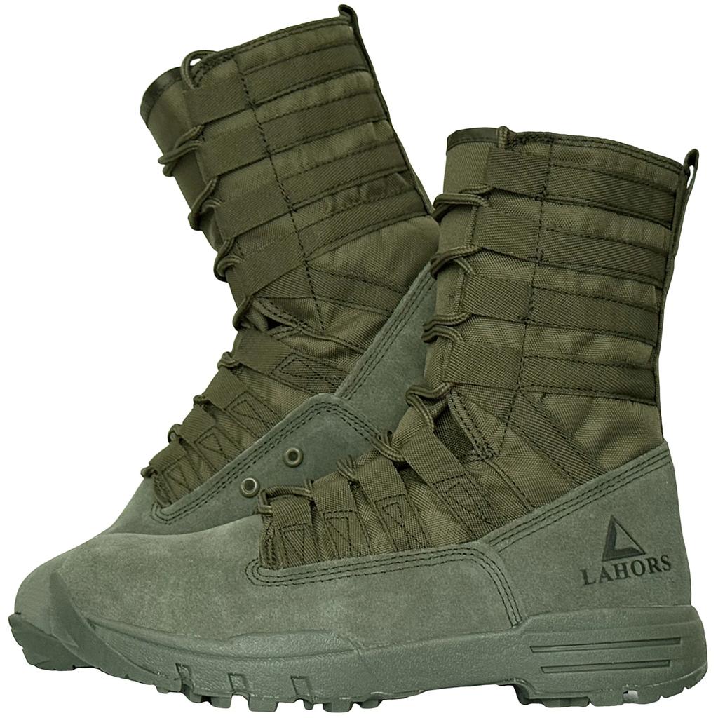 LAHORS® Lightweight Suede Leather Tactical Combat Boot Men Outdoor Hiking Desert Army Shoes Breathable Male Ankle Boots Man made