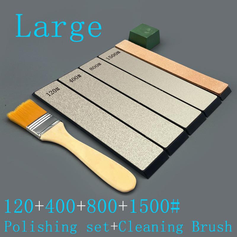 160x30mm Diamond Sharpeners Big Size Sharpening Stone Grit240-3000# Set Kitchen Knife Sharpener Professional Grinding System