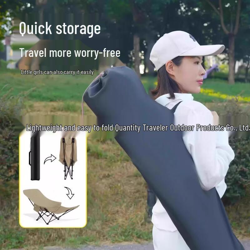 Outdoor Folding Camping Chair with Footrest