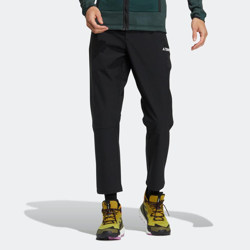 adidas Terrex Knitted Sweatpants Men's Black Moderate Straight Fit Pants HM9717