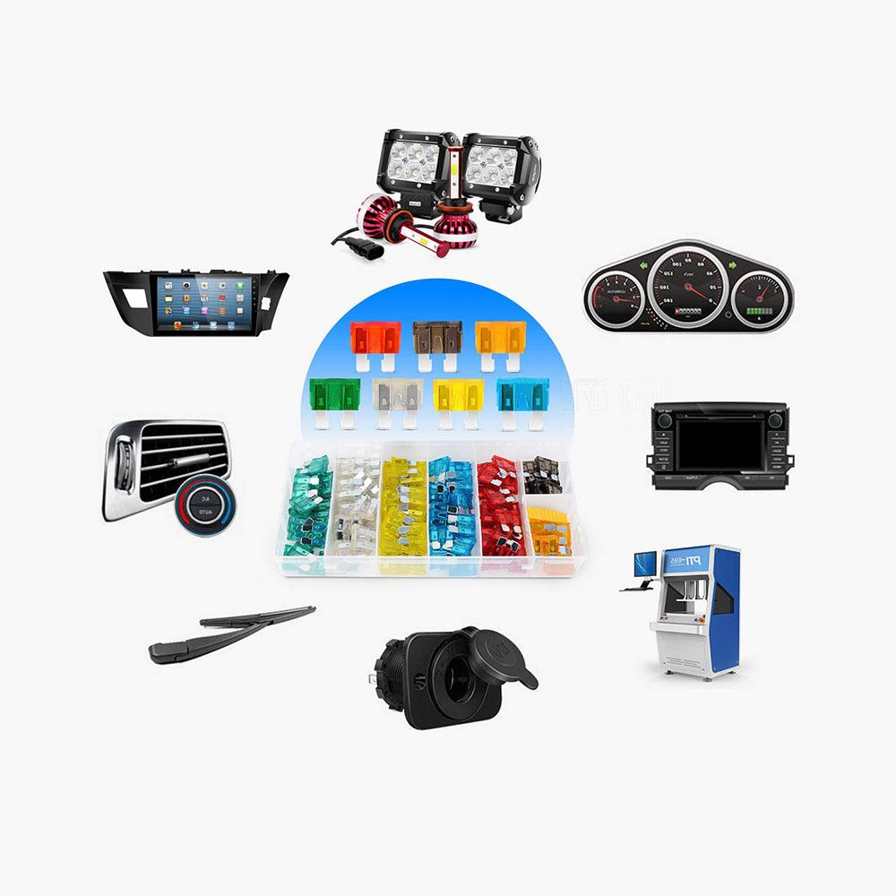 120Pcs Standard Auto Blade Fuse Assortment Box 5A-30A Zinc Aluminum Vehicle Fuse Kit for Car Motorcycle with Fuse Puller