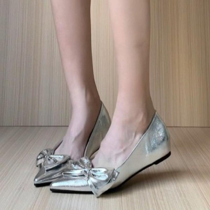 Bow Flats Women Shoes Pointed Toe Loafers Shoes Autumn Fashion Walking Running Sport Cozy Woman Sneakers 2025 Trend Lady Zapatos