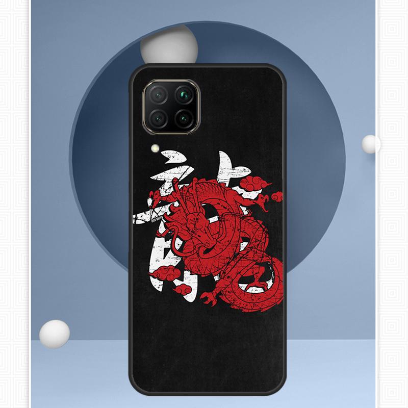 Chinese Dragon For Huawei Nova 12i 12s 11i 8i Y91 Y60 Y70 Y72 Y90 Y61 9 10 SE P20 P40 Lite P30 P60 Pro Case