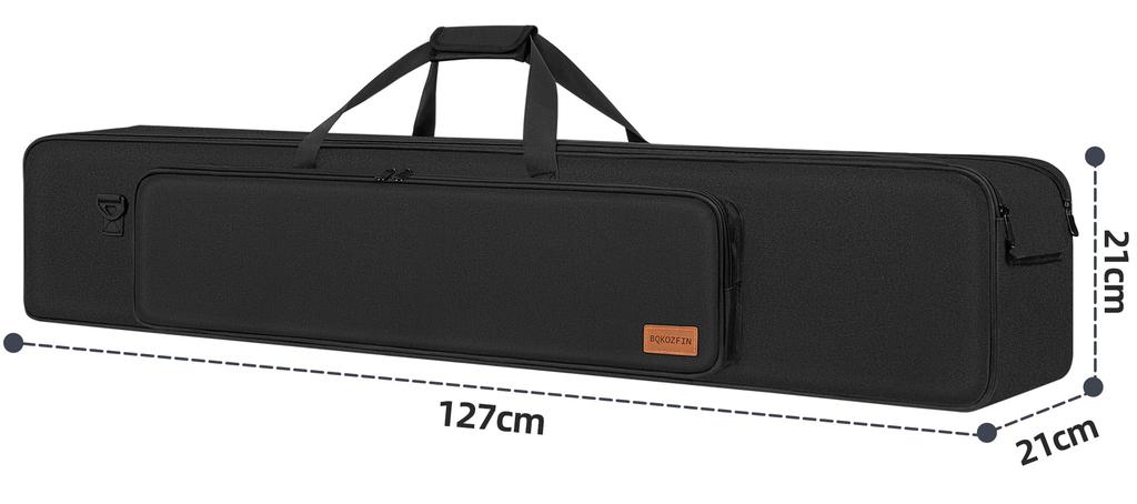 BQKOZFIN Tripod Case 127x21x21cm Light Stand Case Telescope Case Photography Tripod Carrying Case Large Capacity Good Cushioning Storage for Photograp