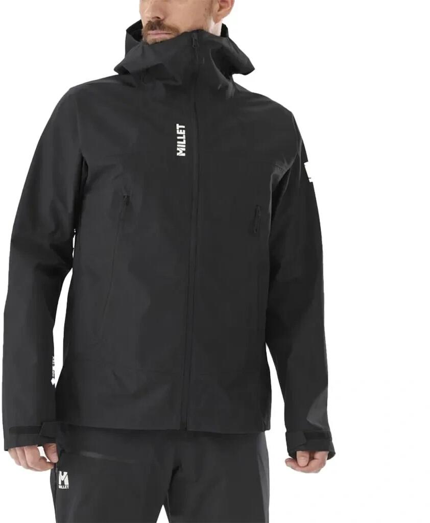 Jachetă Millet Seneca GORE-TEX 3L cu glugă neagră
