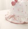 Spring Cute Princess Baby Girl Bucket Hat with Sun Protection for Infants and Toddlers