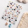 Cyasnea 5D Embossed Cartoon Nail Stickers with Adhesive Backing for Kids - Fun DIY Nail Decorations