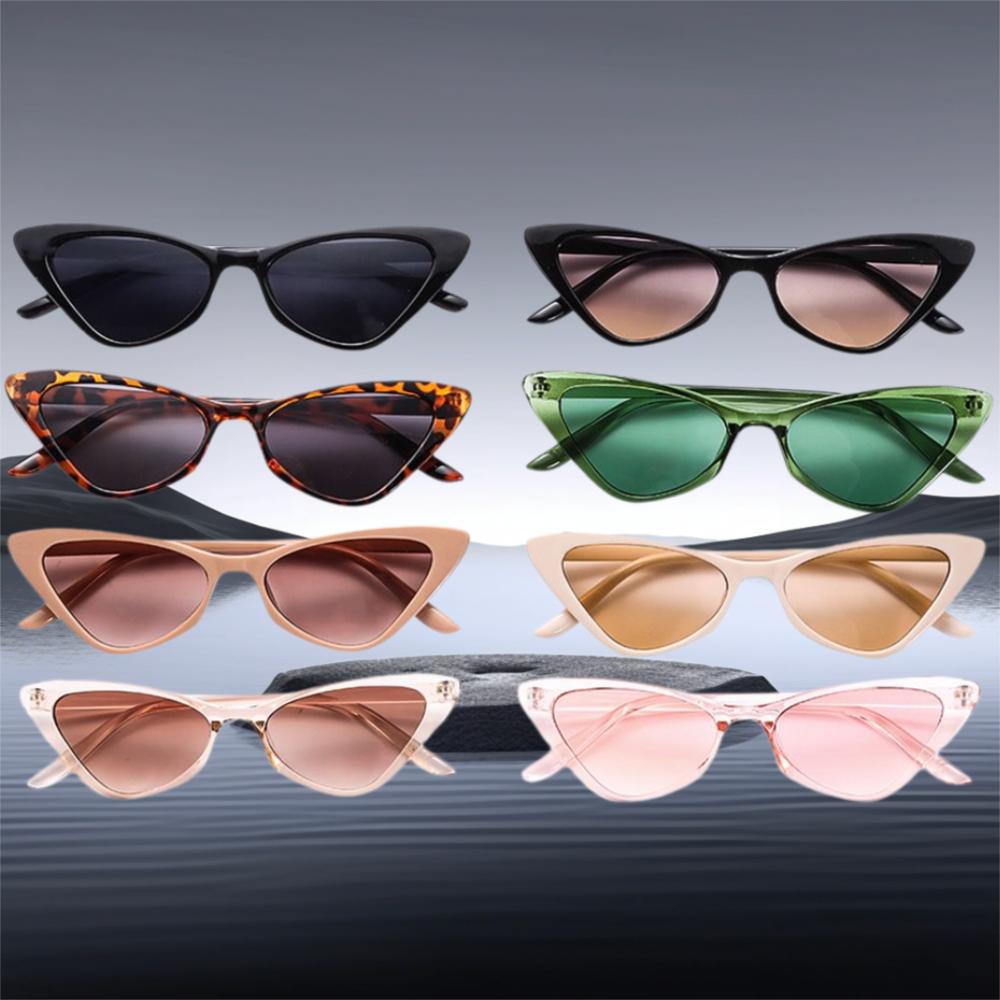 Vintage Cat Eye Sunglasses For Women Small Frame Retro Sunglasses Uv400 Protection Eyewear Fashion Trendy Streetwear Accessories
