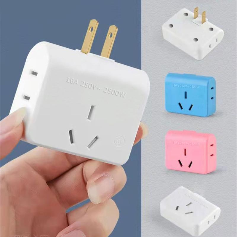 Space Saving Socket Extender 2Pin to 3Pin/2Pin Socket Transition Safe Electrical Accessory Household Travel Essential
