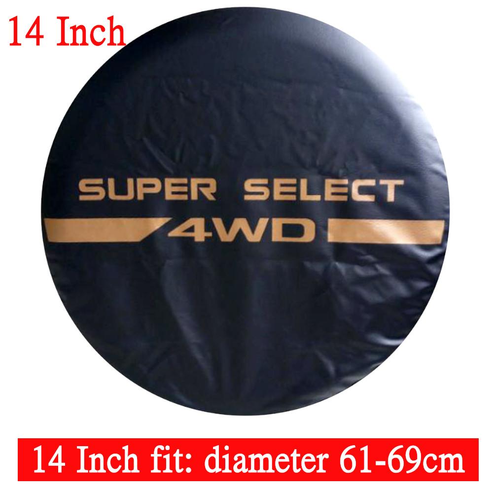 Car Style 14" 15" 16" 17" Inch Car Tire Cover 4WD 4x4 PVC Leather Spare Wheel Tire Cover Case Bag Pouch Protector Fit For Jeep