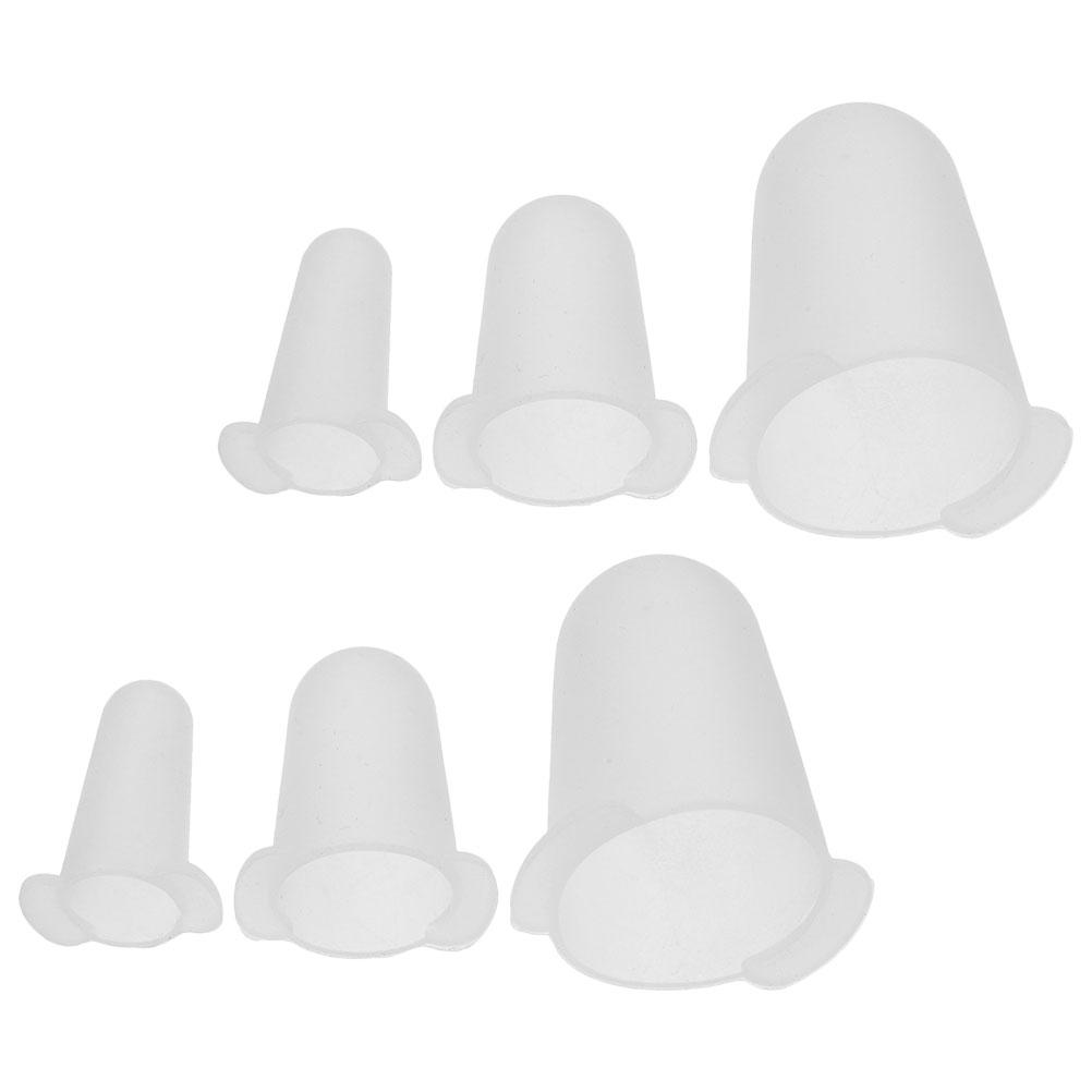 6pcs Silicone Protective Cap For Tips Cake Decoration Nozzle Covers Pastry Bag Accessories Baking Tools Piping Tip Protectors