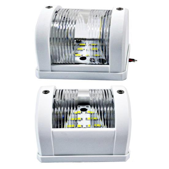 LED Navigační světlo Vodotěsné LED Osvětlení lodi Mini Plastové Signální světlo pro Pontonový člun Jachtu Kajak Vzduchové čluny