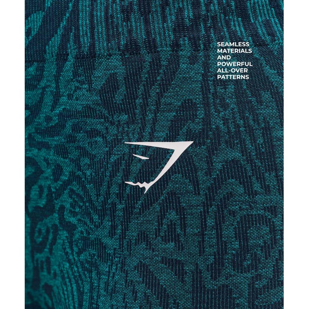 Gymshark Adapt Animal Seamless Leggings Navy Brand Blue B4b8c Udt9