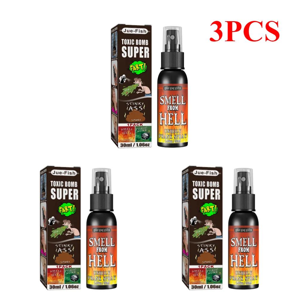 30ML Liquid Fart Spray Can Stink Bomb Ass-Smelly Stinky Gas Crap Gag Prank Non Toxic Smells Novelties Toy Joke Party Supplies