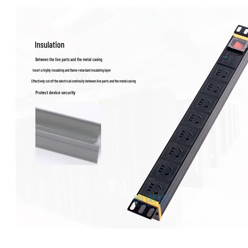 Nannuoxin 10-Outlet 10A Industrial Rack PDU Power Strip