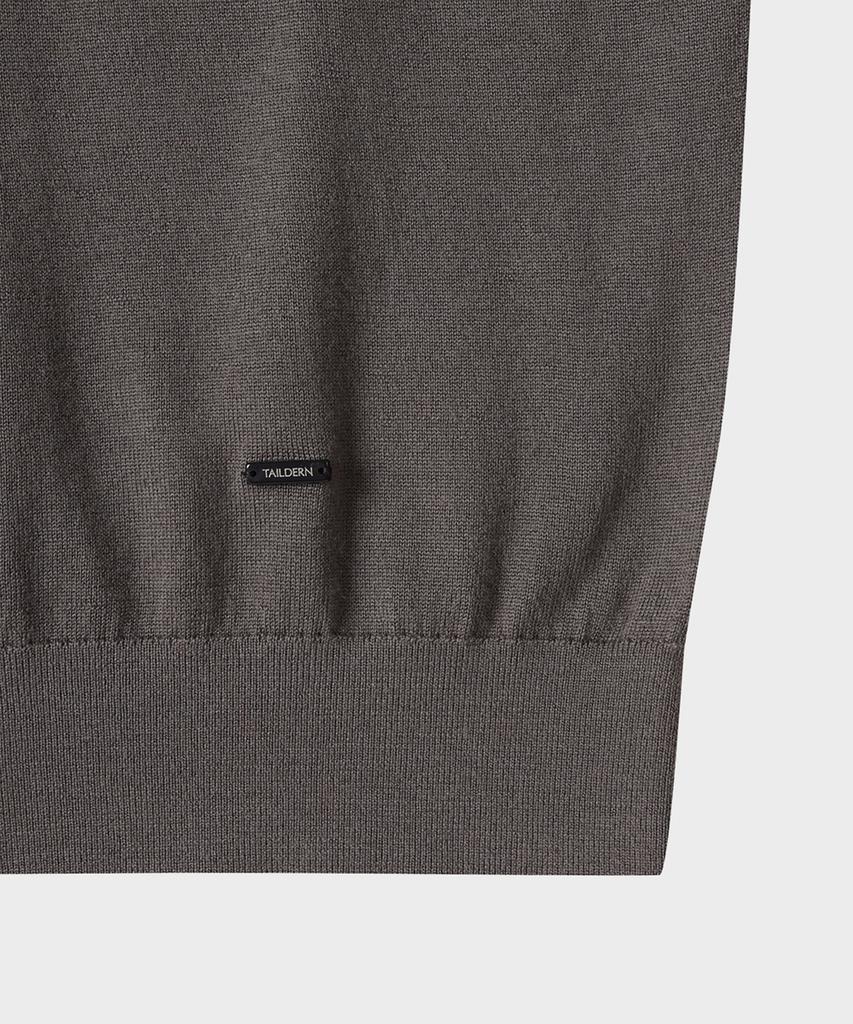 TAILDERN William Lightweight Crewneck Sweater Wool Gray