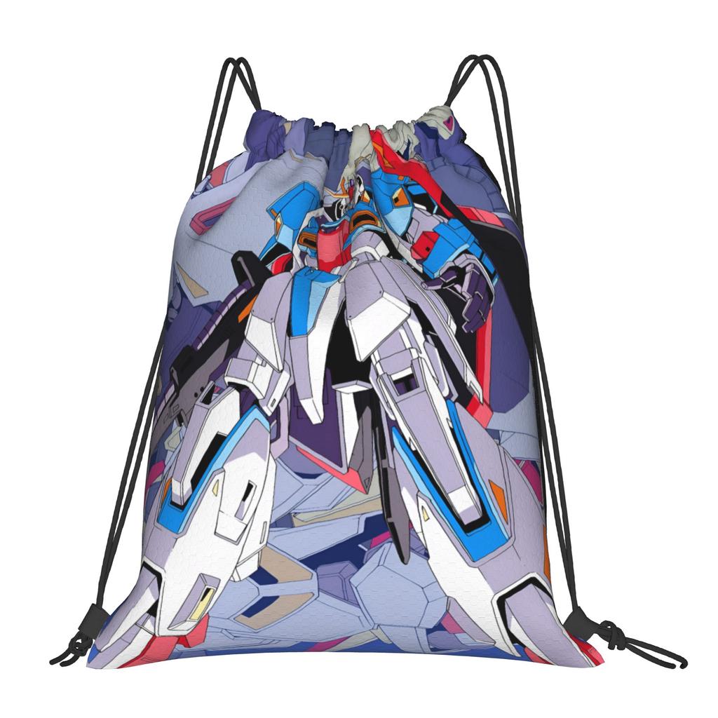 Custom Gundams Drawstring Bag Men Women Foldable Sports Gym Sackpack Anime Shopping Backpacks