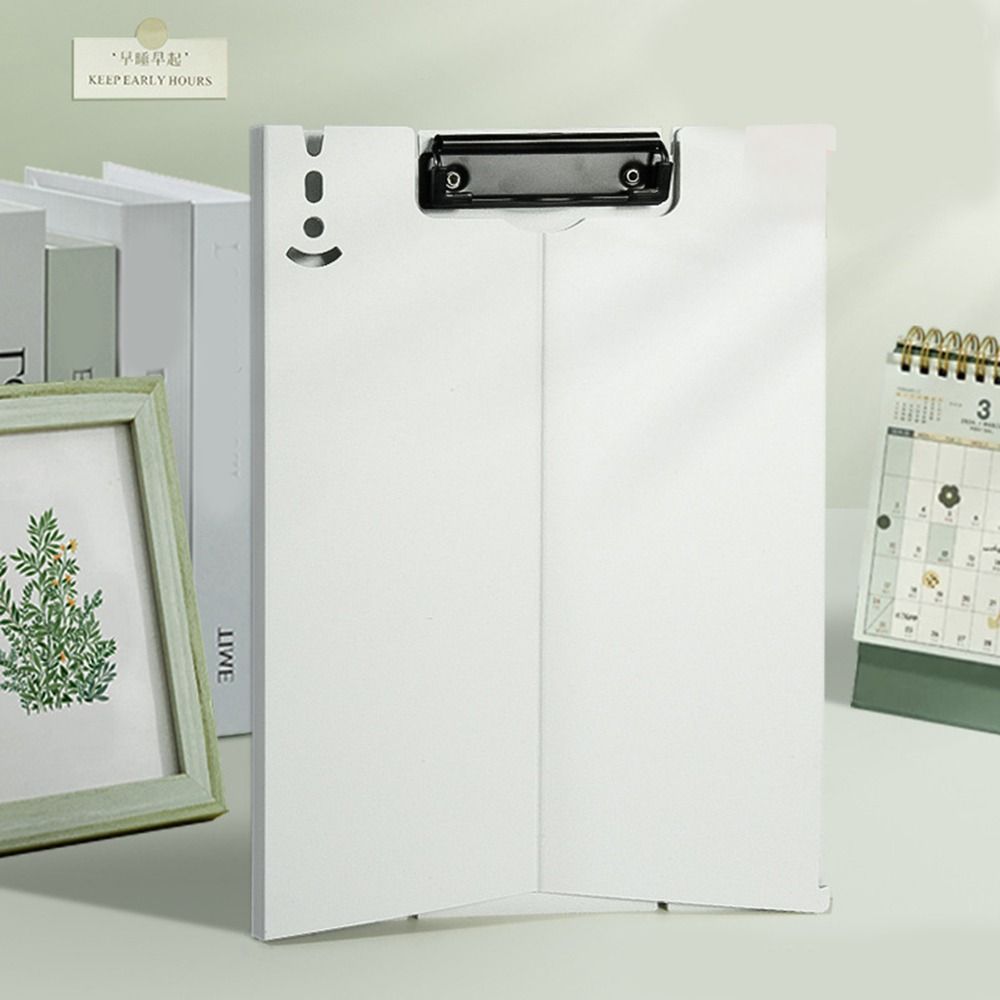 Foldable A4 Vertical Clip Board Dual Purpose Document Pad Acrylic Writing Pad  Office Supplies