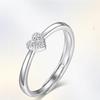New   Copper Ring Classics Heart For Women Wedding Engagement Jewelry Accessories Fashion High Quality Gifts Ring