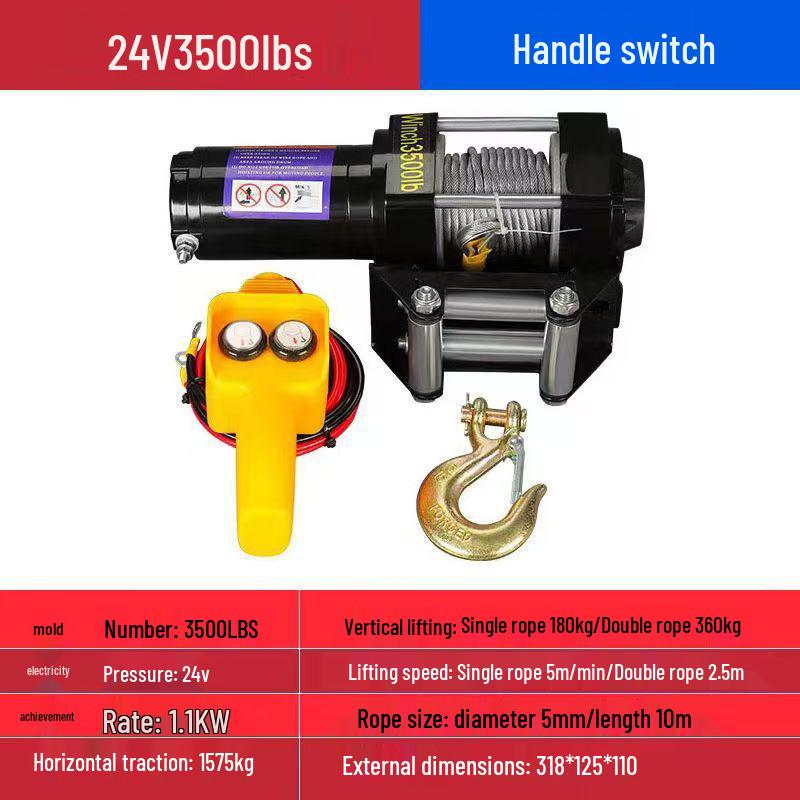 12V/24V Electric Off-Road Car Winch & Hoist