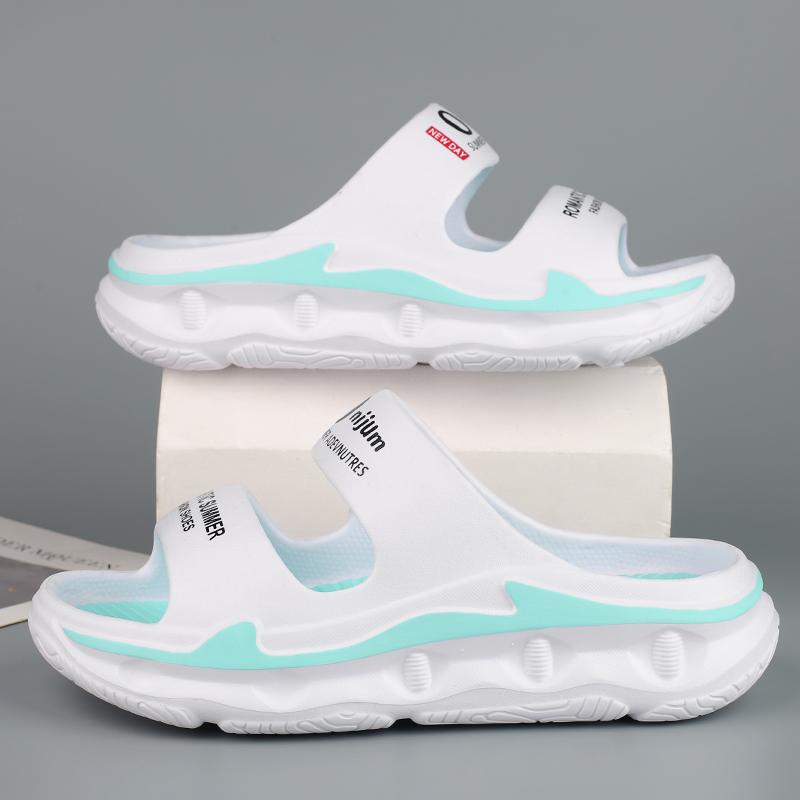 Sommer Herreslippers Utendørssandaler Strand Komfortable Myke Slides Innendørs Fritidssko