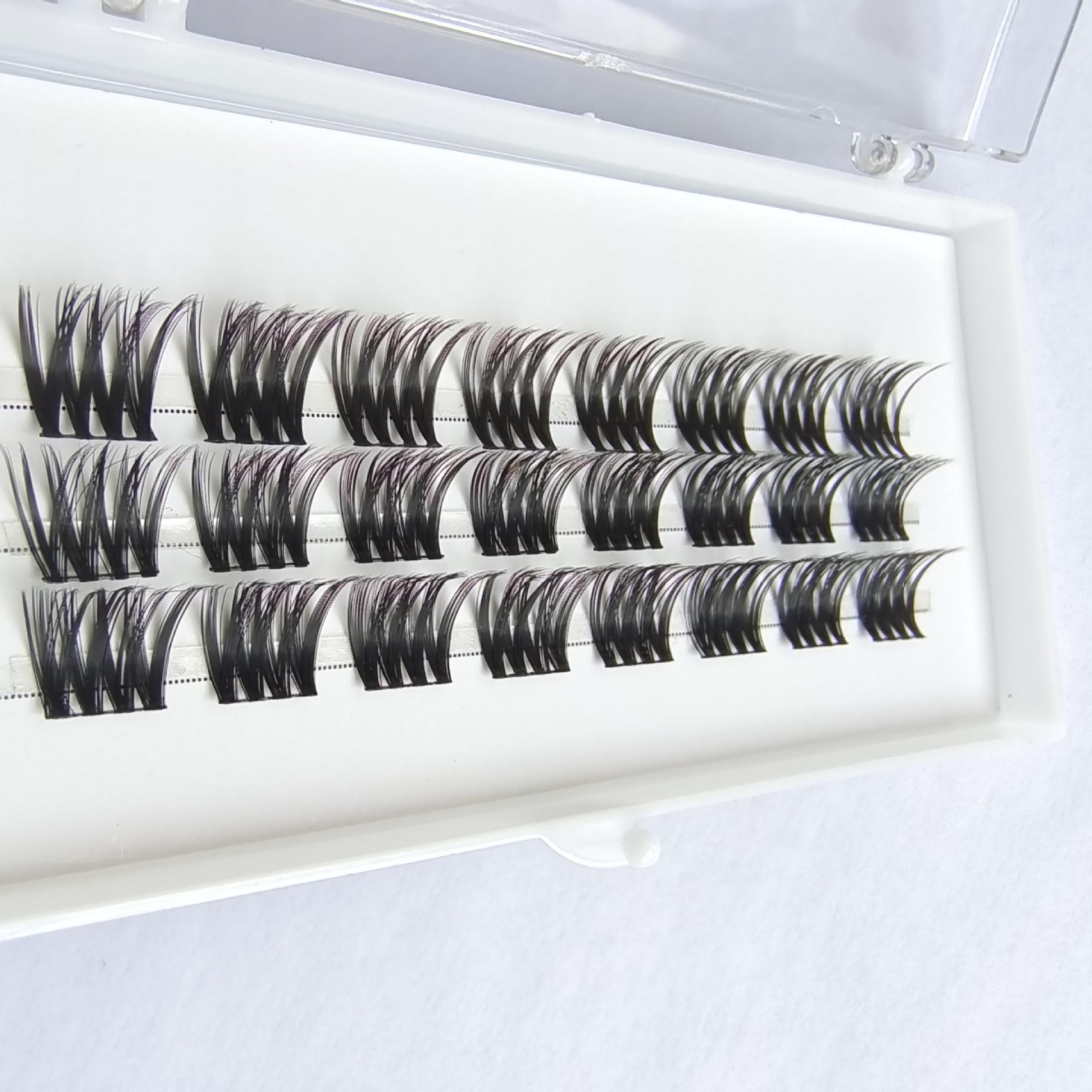 

Segmented Single Cluster Cross-border Eyelashes H001 13mm