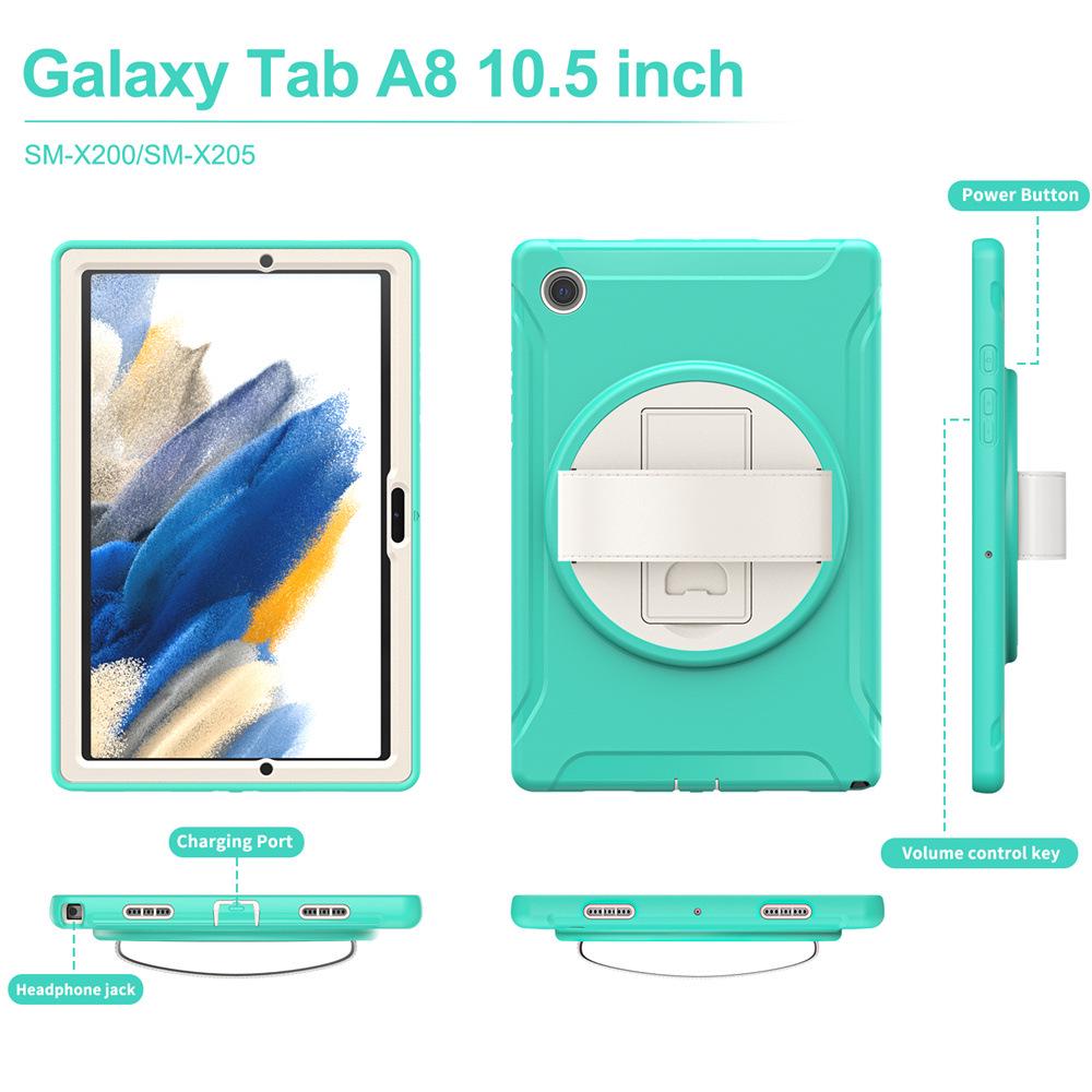 Tab A8 10.5-Inch Anti-Fall Skin-Feel Tablet Case with Rotating Handheld Bracket
