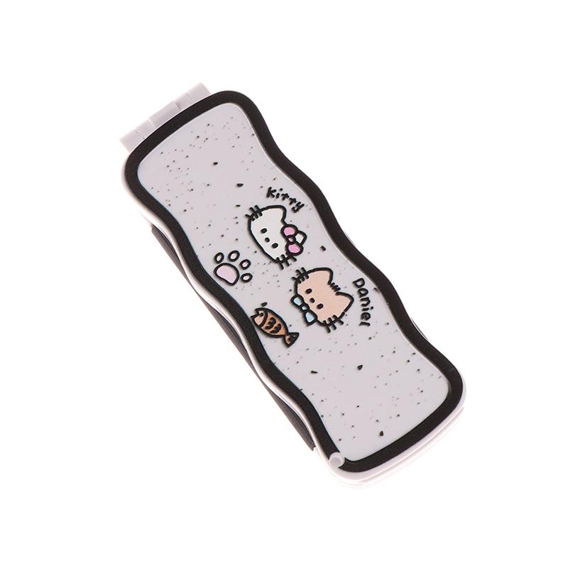 Mini Hair Brush Folding Massage Comb Head Massage Anti-Static Portable Travel Hair Brush Girl Hair Combs With Mirror