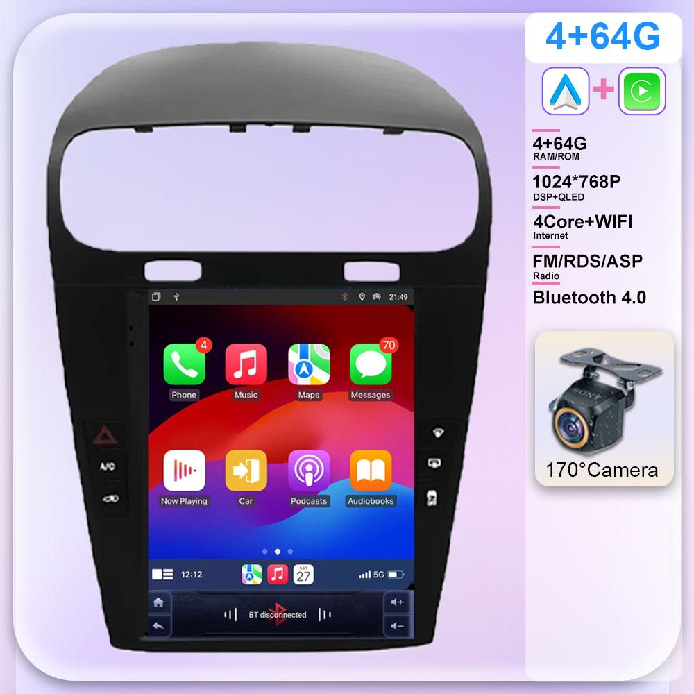 

9,7-дюймовый Android 13 Carplay для Dodge Journey Fiat Freemont 2012-2014 Автомагнитола 8 ядер Автомобильный мультимедийный плеер 5G Wi-Fi НЕ 2Din