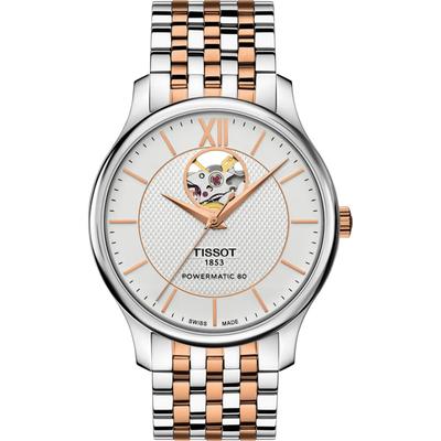 Relógio Tissot Tradition Masculino com Bracelete e Mostrador Prateado (Importação oficial) T0639072203801
