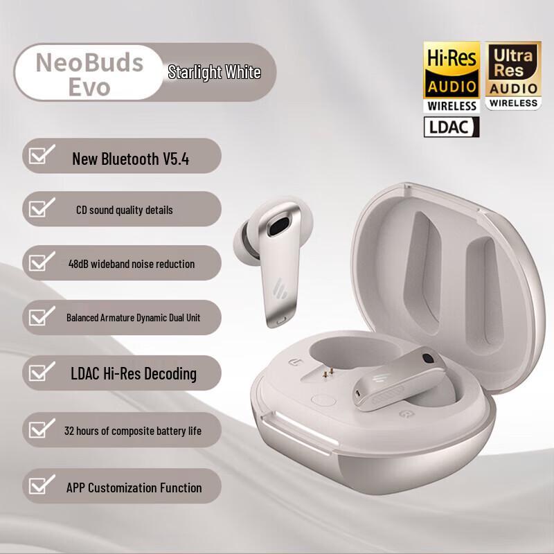 

Edifier NeoBuds Evo True Wireless Noise-Cancelling Earbuds