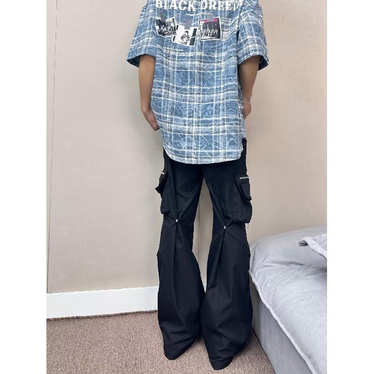 Summer New Casual Five Quarter Sleeved Shirt Oversized Loose Couple Five Quarter Sleeved Short Sleeved Shirt For Men And Women