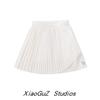 Spring/Summer Kids' College Style Elastic Waist Pleated Sports Skirt Pants