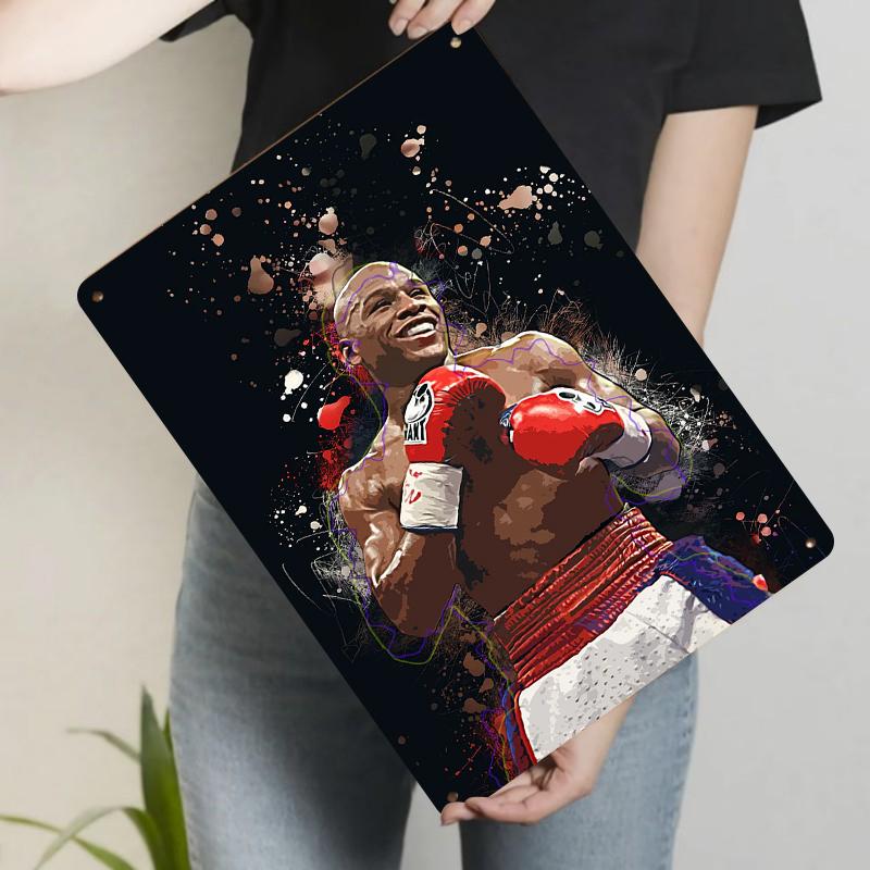 

Floyd Mayweather Limited Edition Metal Wall Art HD Print Boxing Sports Star Decor Poster 20x30cm（7.8x11.8inch）