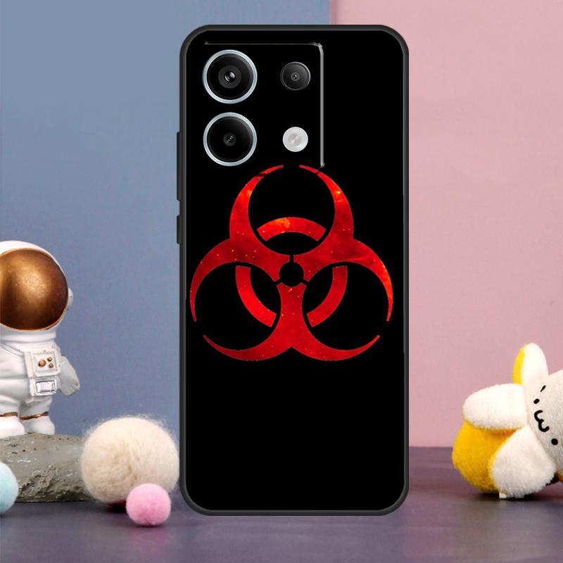 Biohazard Symbol Logo Case For Xiaomi Redmi Note 14 9 10 11 12 13 15 Pro Plus Redmi 15 15C 14C 10C 12C 13C Cover