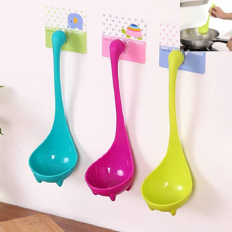 Versatile Plastic Long Handle Soup Spoon Set Ideal For Kitchen And Dining Use