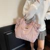 Solid Color Nylon Shoulder Bag Casual Commuting Handbag Trendy Women's Totes Bag  Ladies