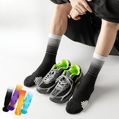 Elite Basketballsocken, Mid-calf Herren- und Damen-Langsocken, Frotteesohle Stoßdämpfend und Rutschfest High-Top Sportsocken