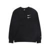Nike Embroidered Swoosh Fleece-Lined Warm Crew Neck Sweatshirt Men Sweatshirt Black DD5079-010